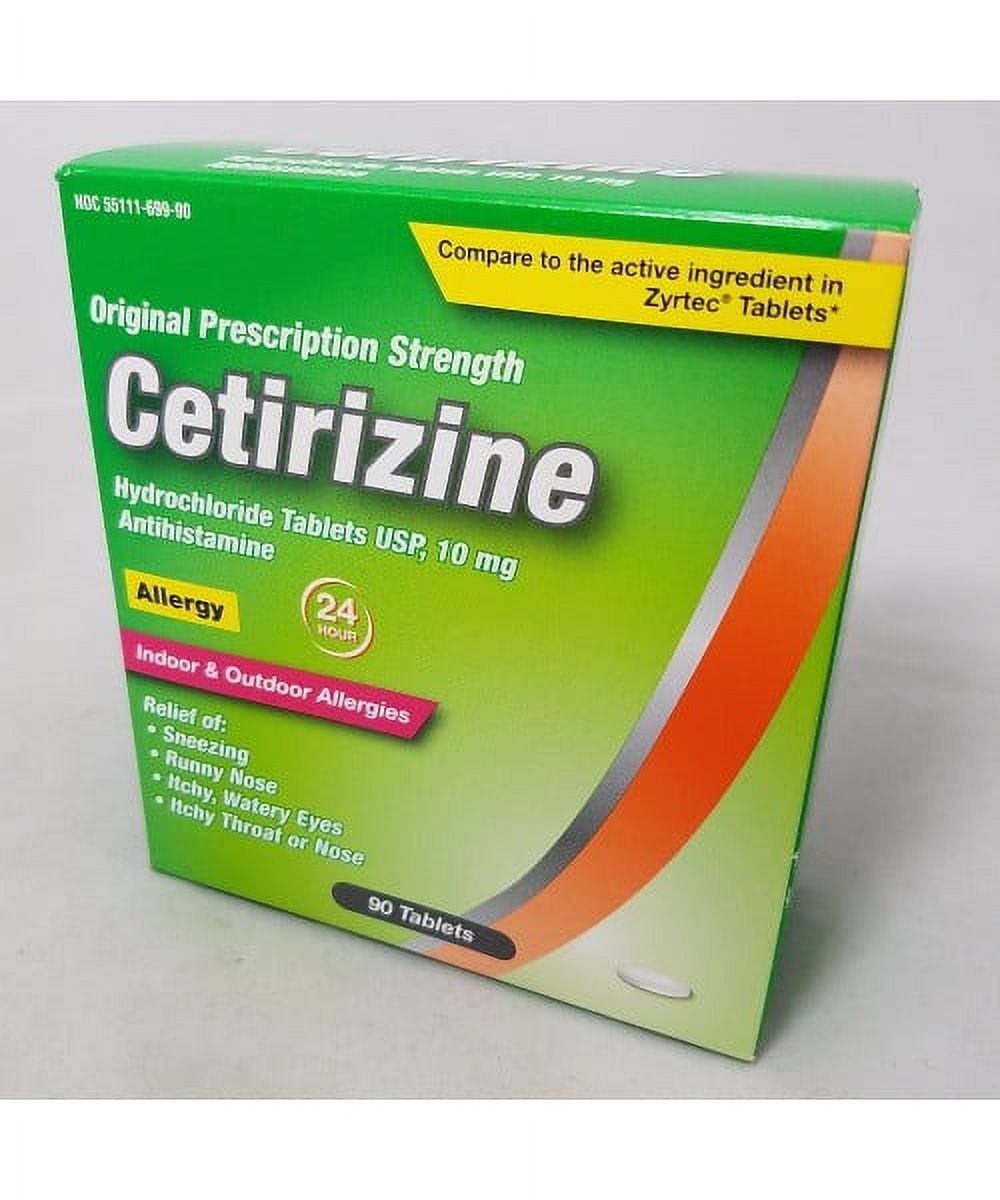 Dr. Reddy's Cetirizine Allergy Tablets, 10 mg, 90 Count