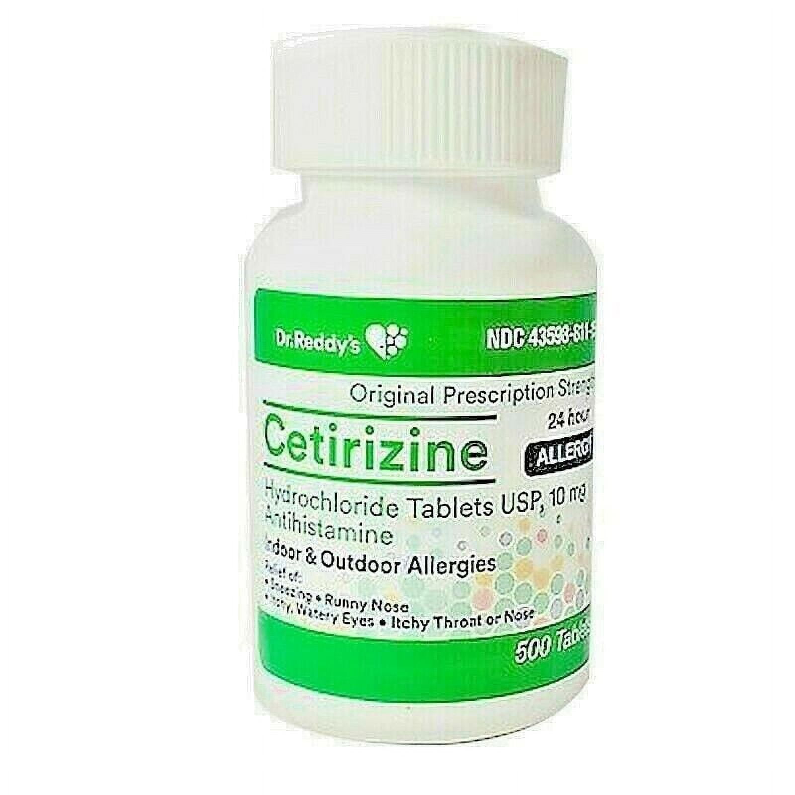 Dr Reddys Cetirizine Hydrochloride Antihistamine 10mg 500 Tablets
