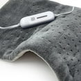 thumbnail image 1 of Dr Relief Full Back Heating Pad Fast Heating Wrap with Auto Shut Off for Back, Neck and Shoulder, Abdomen, Waist Pain Relief, Dry/Moist Option (12"x24", Gray), 1 of 6