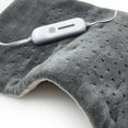 thumbnail image 1 of Dr Relief Full Back Heating Pad Fast Heating Wrap with Auto Shut Off for Back, Neck and Shoulder, Abdomen, Waist Pain Relief, Dry/Moist Option (17"x33", Gray), 1 of 6