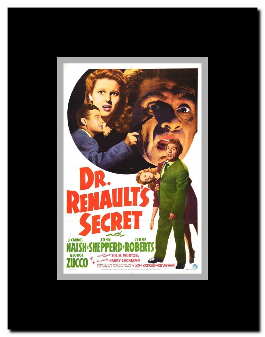 Dr. Renault's Secret Framed Movie Poster
