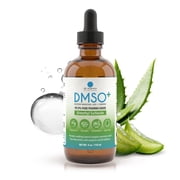 Dr. Robaina DMSO+ Liquid Drops, Soothing Blend with Magnesium & Chamomile, Aloe Vera Skin Support, Glass Dropper, 4 fl oz