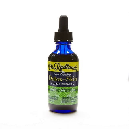 Dr Rydlands Liver Cleansing Detox and skin Pleasant Tasting Liquid Herbal Formulas, 2 oz, 2 Pack