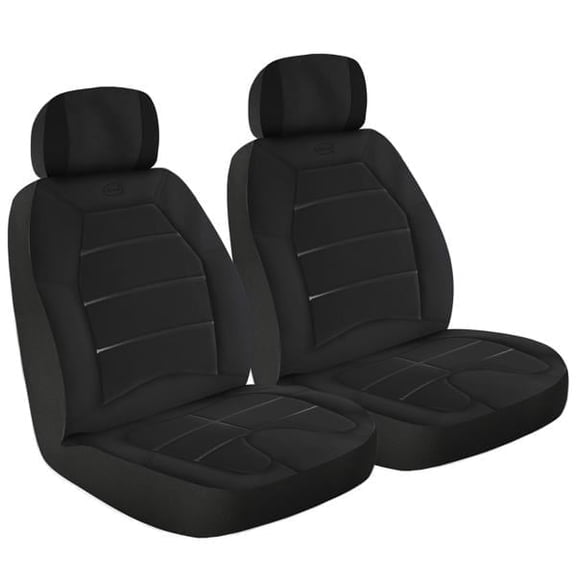 Dr. Scholl's 2-Piece Float-On-Air Memory Foam Seat Covers for Cars, Trucks and SUVs, Black