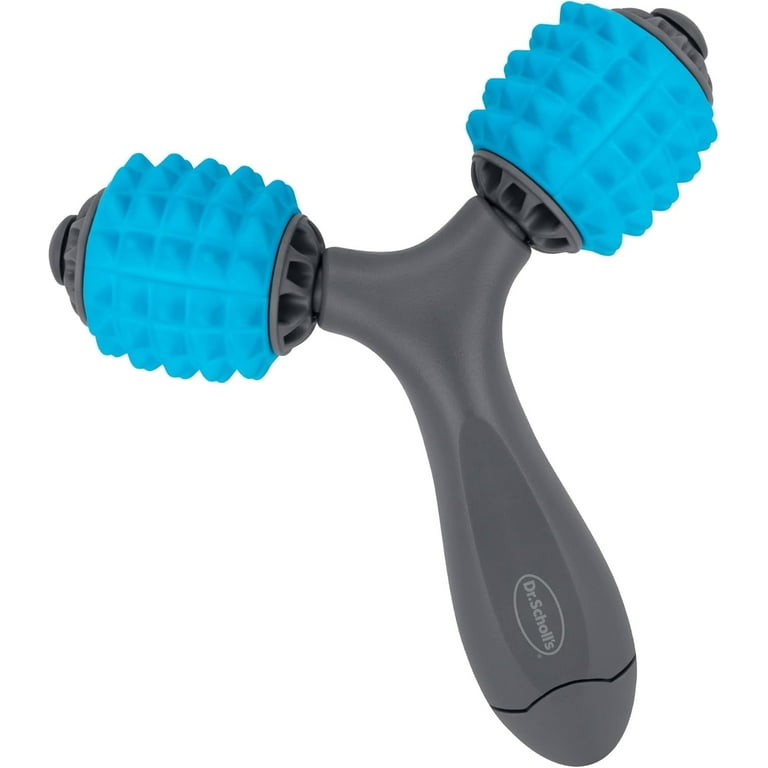 Dr. Scholl's Dual Body Massager with Soft Foam & Non-Slip Handle for Stiff Muscles, Tissue Massage & Post Workout