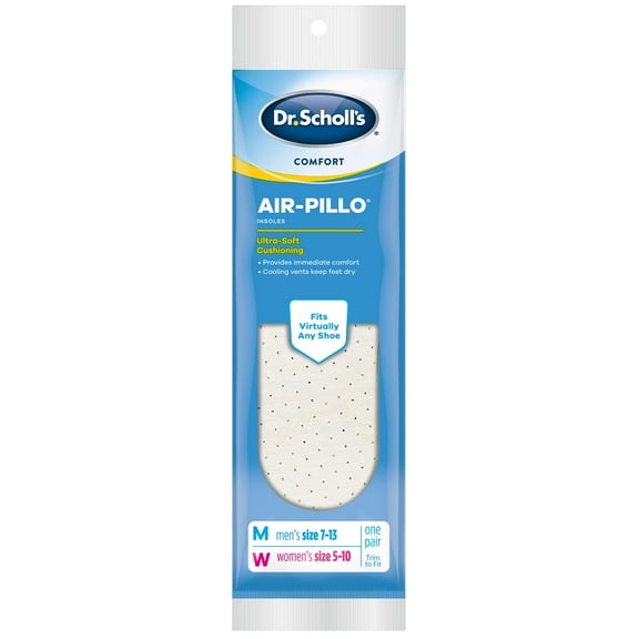 Dr. Scholl's Air-Pillo Shoe Insoles (Unisex) Inserts with Ultra-Soft Cushioning Foam