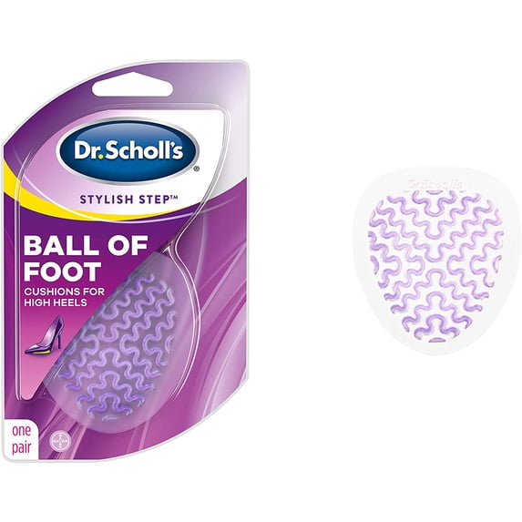 Dr. Scholl's Ball of Foot Cushions for High Heels (One Size) Relieve and Prevent Ball of Foot Pain with Discreet Cushions that Absorb Shock and Make High Heels More Comfortable