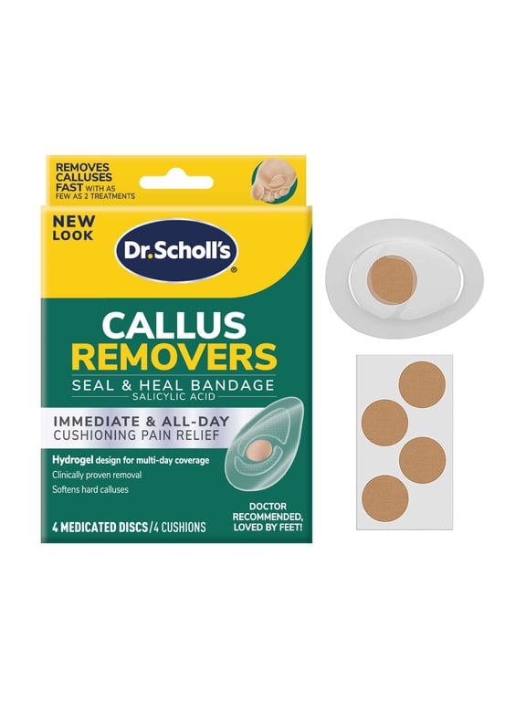 Callus Remover Seal & Heal Bandage Cushion with Hydrogel Technology, 4 Count