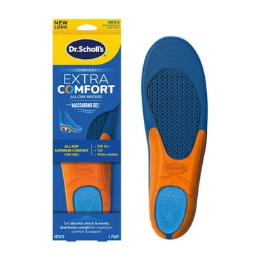 Dr. Scholl's® Extra Comfort All-Day Insoles with Gel, Trim to Fit , Mens Shoe Sizes 8-14, 1 Pair