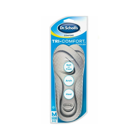 Dr. Scholls Comfort Tri-Comfort Insoles for Men, 1 Pair, Size 8-14