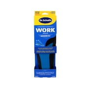 Dr. Scholls Comfort and Energy Work Massaging Gel Insoles, Men Sizes 8 to 14, Black/Blue, Pair