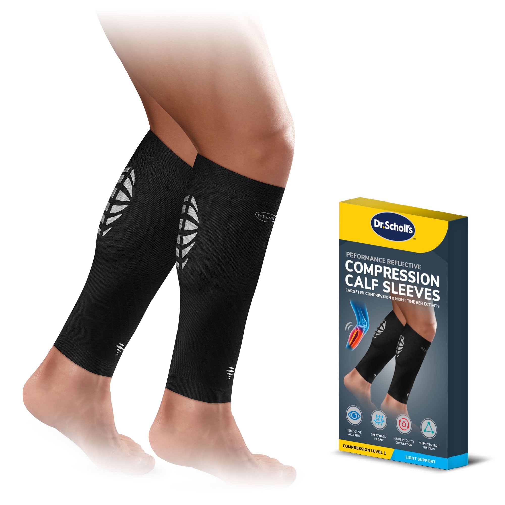 Dr. Scholl’s Compression Calf Sleeve with Breathable & CopperInfused