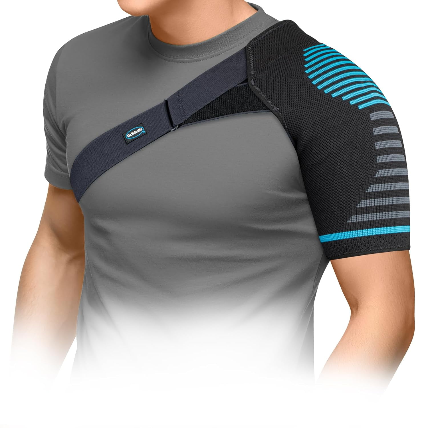 Triangular Shouldee Padding Dr. Scholl’s Compression Shoulder Support with Breathable Fabric, Shock ...