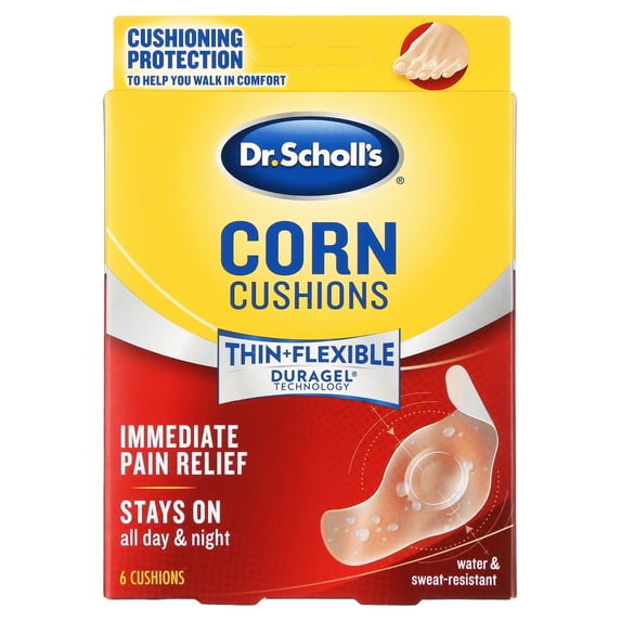 Dr. Scholl's Corn Cushions Hydrogel Tech Relieves Shoe Pressure & Friction, 6 Ct