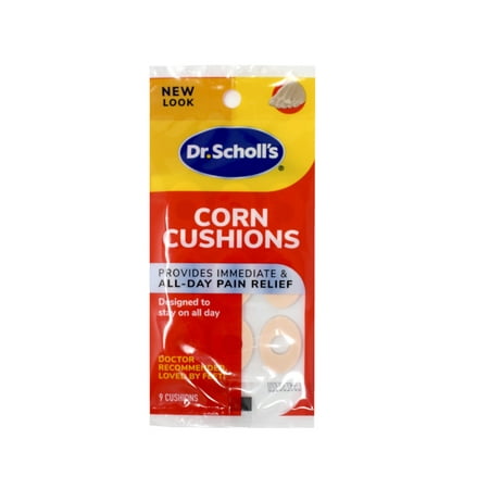 Dr. Scholl's Corn Cushions Provides Immediate & All-Day Pain Relief, Designed to Stay on All Day, 9 Count