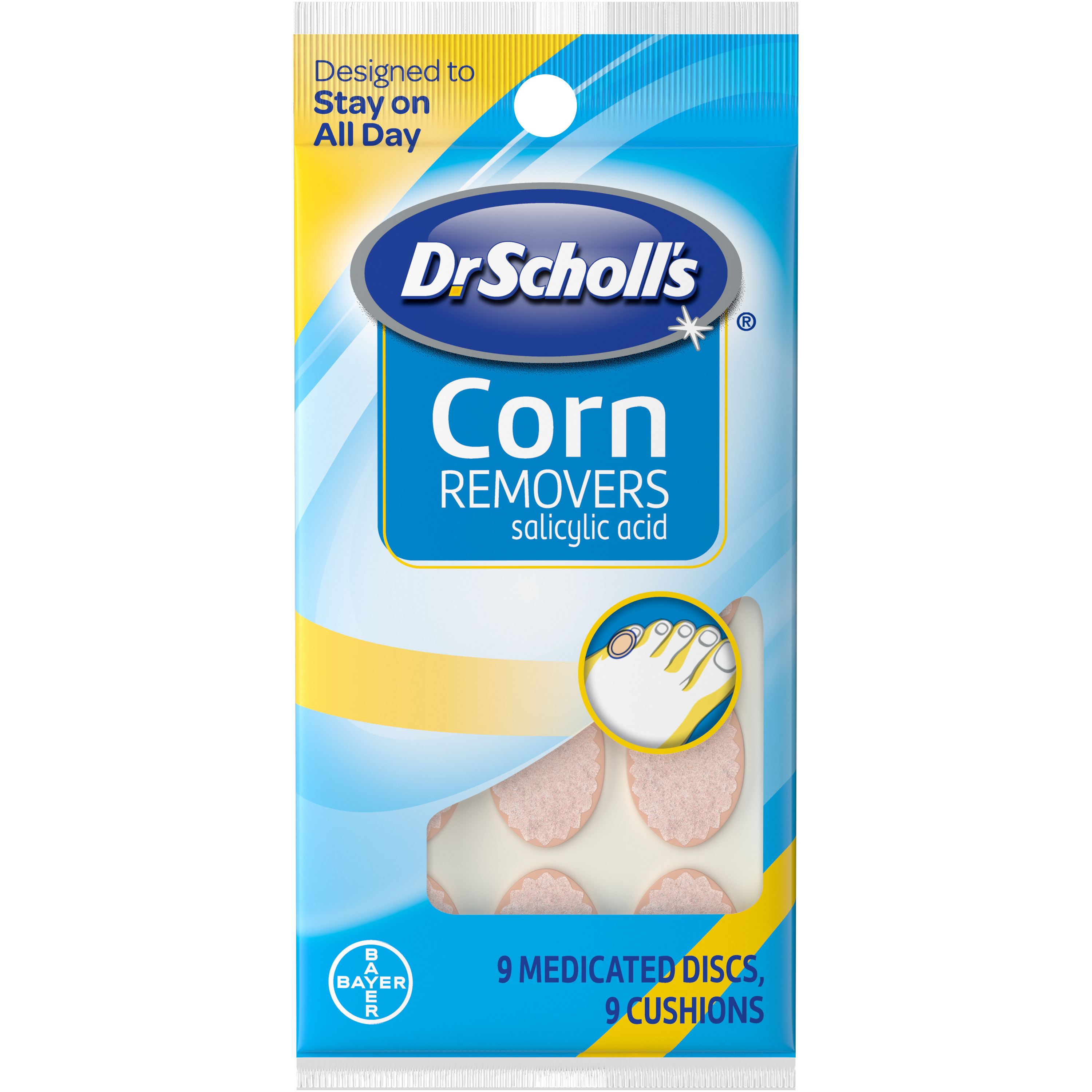 Dr. Scholl's Corn Removers, 9 Cushions, 9 Medicated Discs - image 1 of 8
