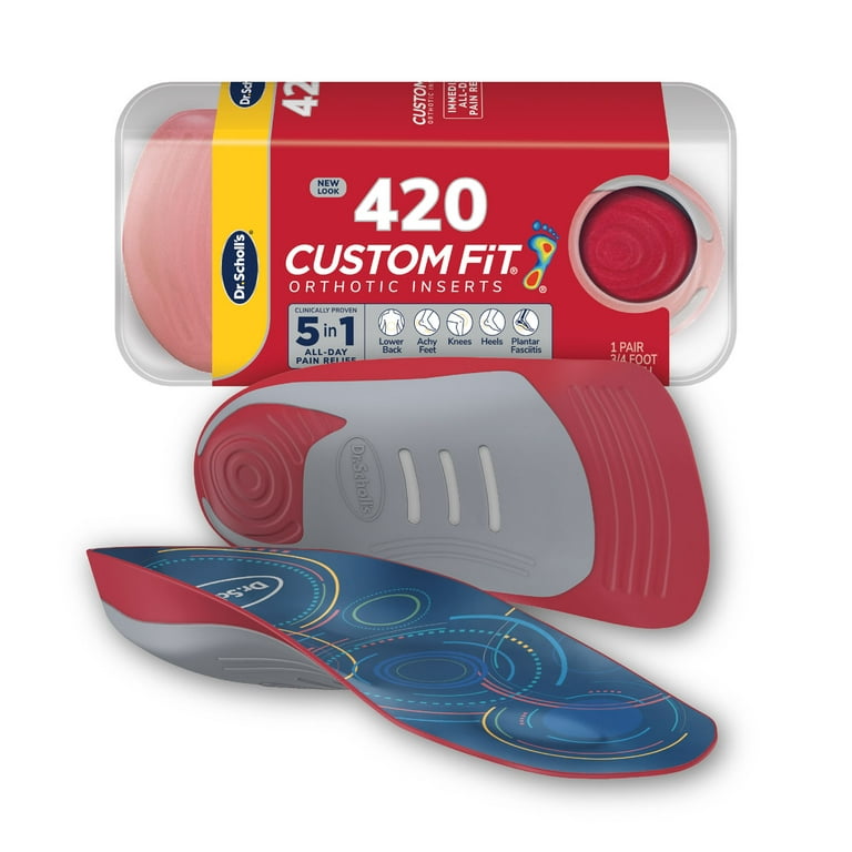 Scholl's Custom Fit Orthotic Inserts, CF 420, 3/4 Length