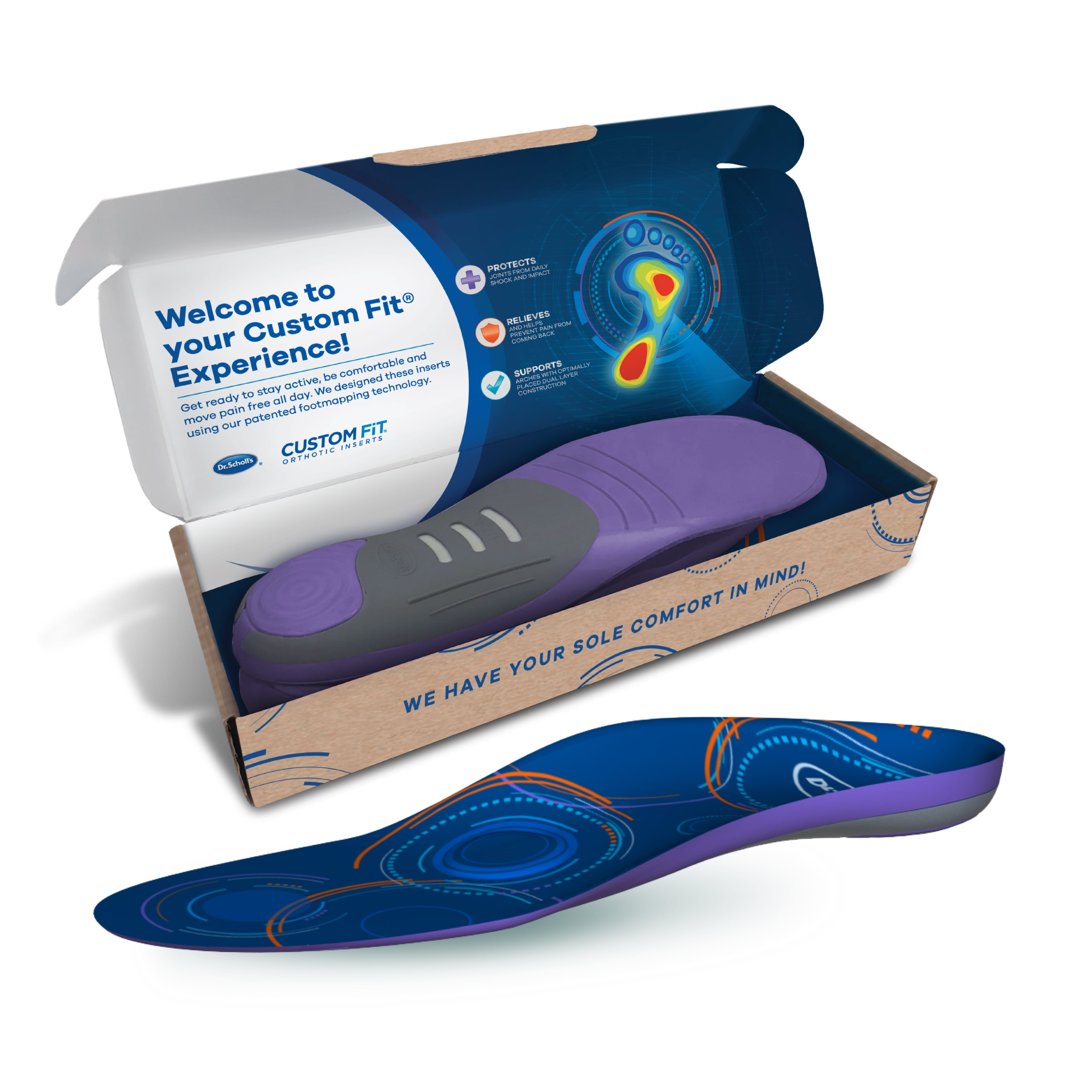 Dr. Scholl s Custom Fit Orthotics Full Length Insert CF 510