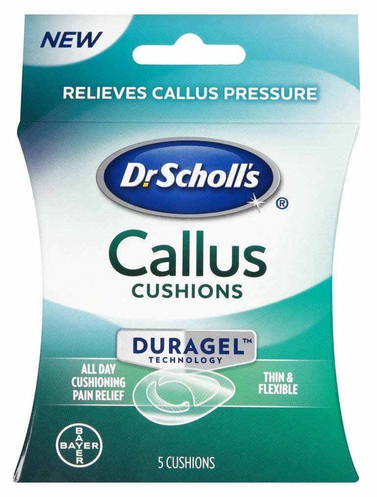 Dr Scholl's Duragel Callus Cushions Thin and Flexible All Day Cushioning Pain Relief 5 ct