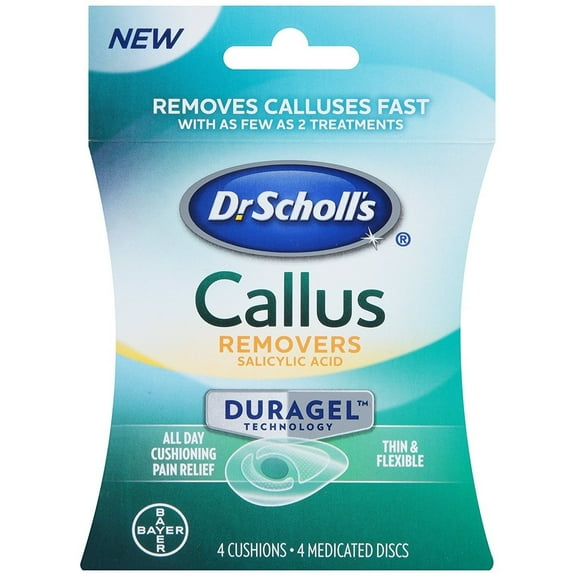 Dr. Scholl's Duragel Callus Removers Salicylic Acid Thin & Flexible 4ct
