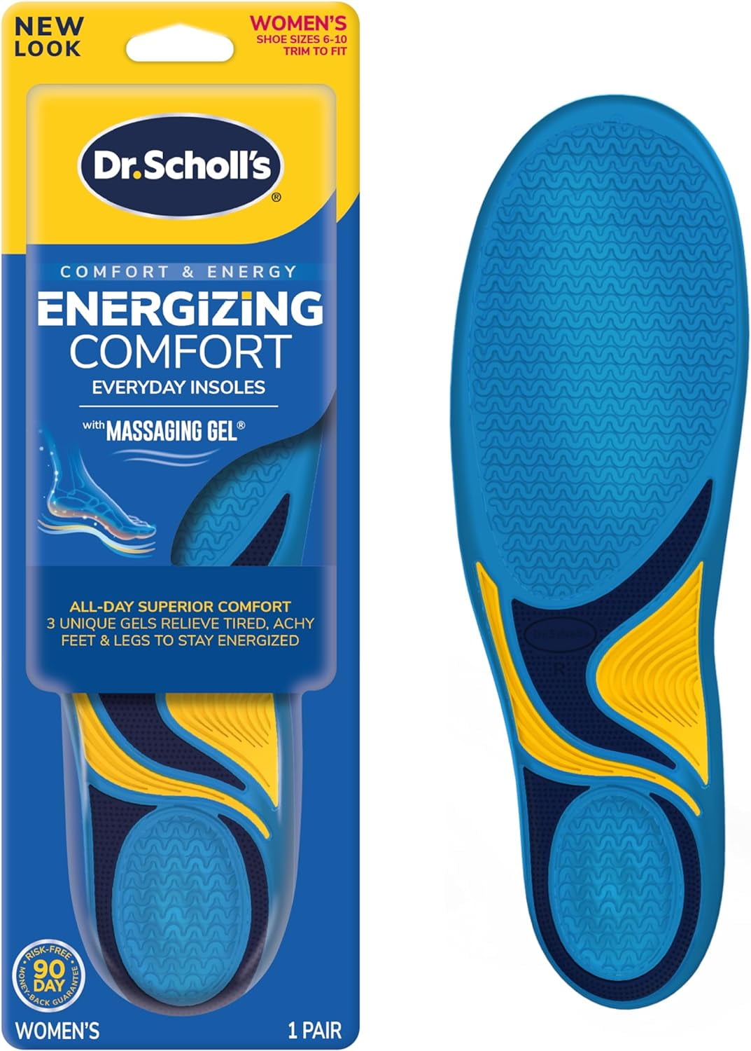Dr. Scholl’s Energizing Comfort Everyday Insoles with Massaging Gel®, Men's Size 814, 1 Pair
