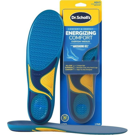 Dr. Scholl’s Energizing Comfort Everyday Insoles with Massaging Gel®, Men's Size 8-14, 1 Pair
