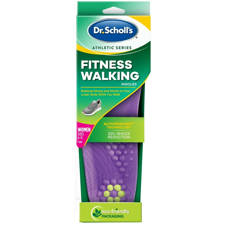 Dr. Scholl s Fitness Walking Insoles for Women 6 10 Inserts to Reduce Strain on your Lower Body