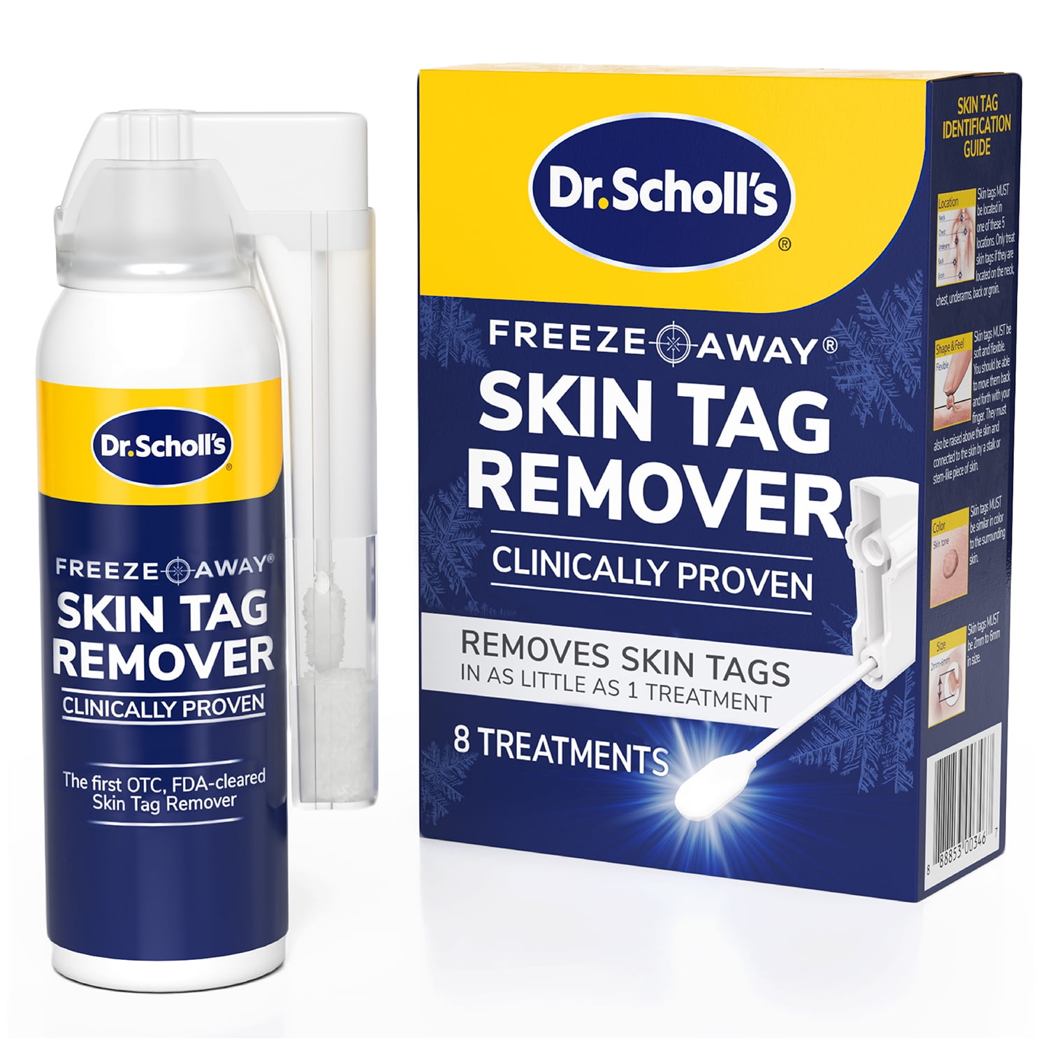 Dr. Scholl's Freeze Away Skin Tag Remover (8 Ct) - Ingredients; Dimethyl Ether, Propane, Isobutane