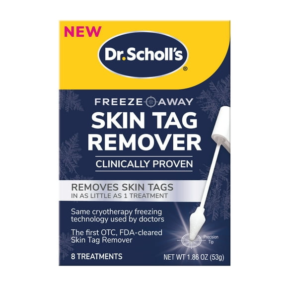 Dr. Scholl's Freeze Away Skin Tag Remover, 8 Ct - Removes Skin Tags in as Little as 1 Treatment, Clinically Proven, 8 Treatments