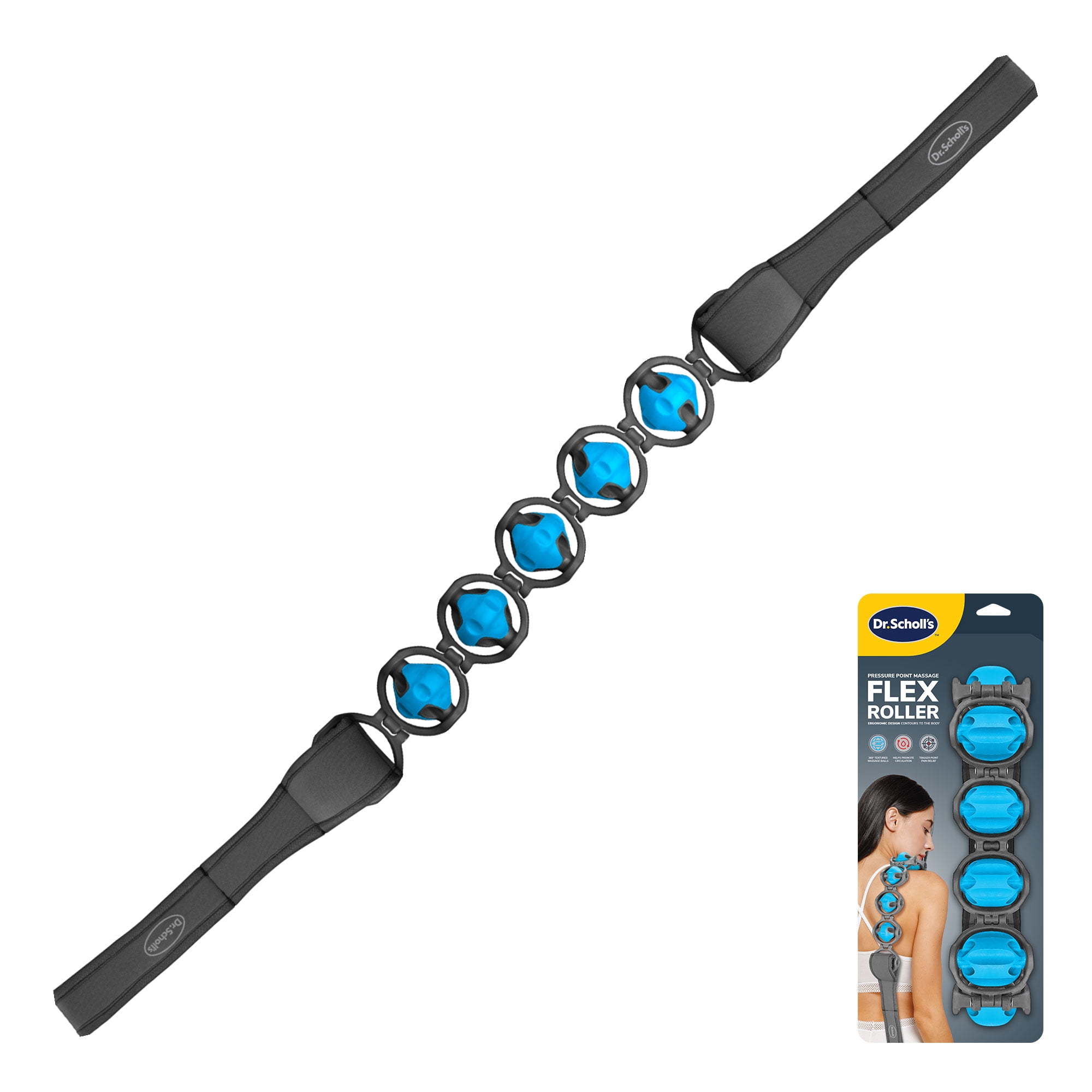 Dr. Scholl's Full Body Pressure Point Flex Roller 360 Degree Massage