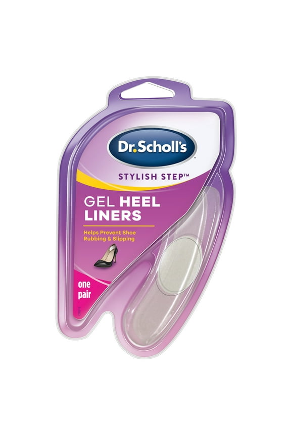 Gel Heel Liners (1 Pair) to Help Prevent Shoe Rubbing and Shoe Slipping