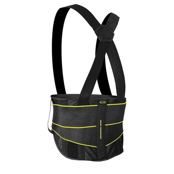 Dr. Scholl’s Heavy-Duty Back Support Brace, Designed for Professionals, Targeted Back Pain Relief (Size S/M)