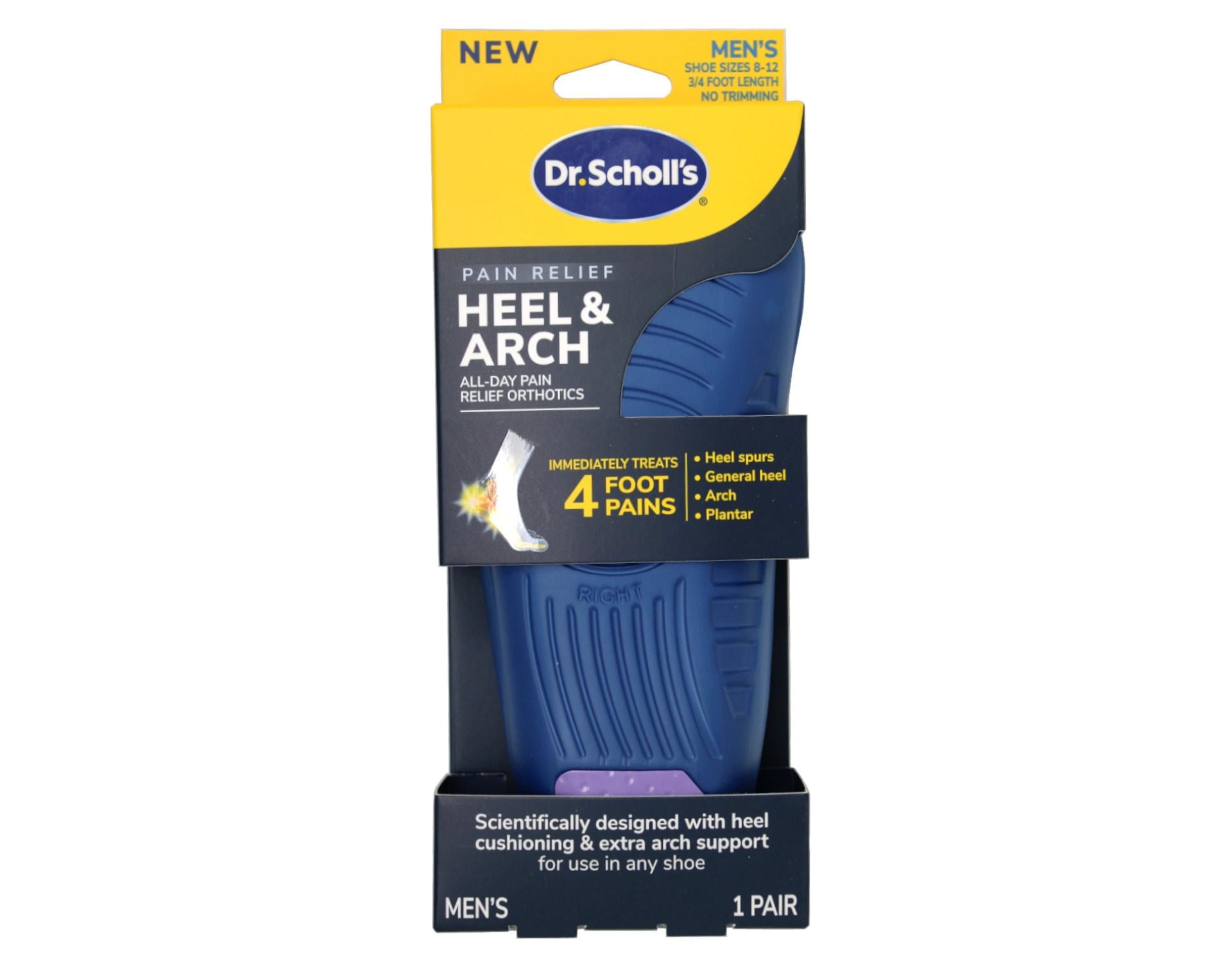 Dr. Scholls Heel Arch All Day Pain Relief Orthotics Mens 8 12 1 Pair 34 Length in Kosovo at 0 Rating 5