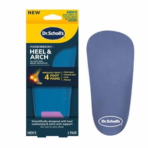 Dr. Scholl's Heel & Arch Pain Relief Orthotics for Men, Size 8-14
