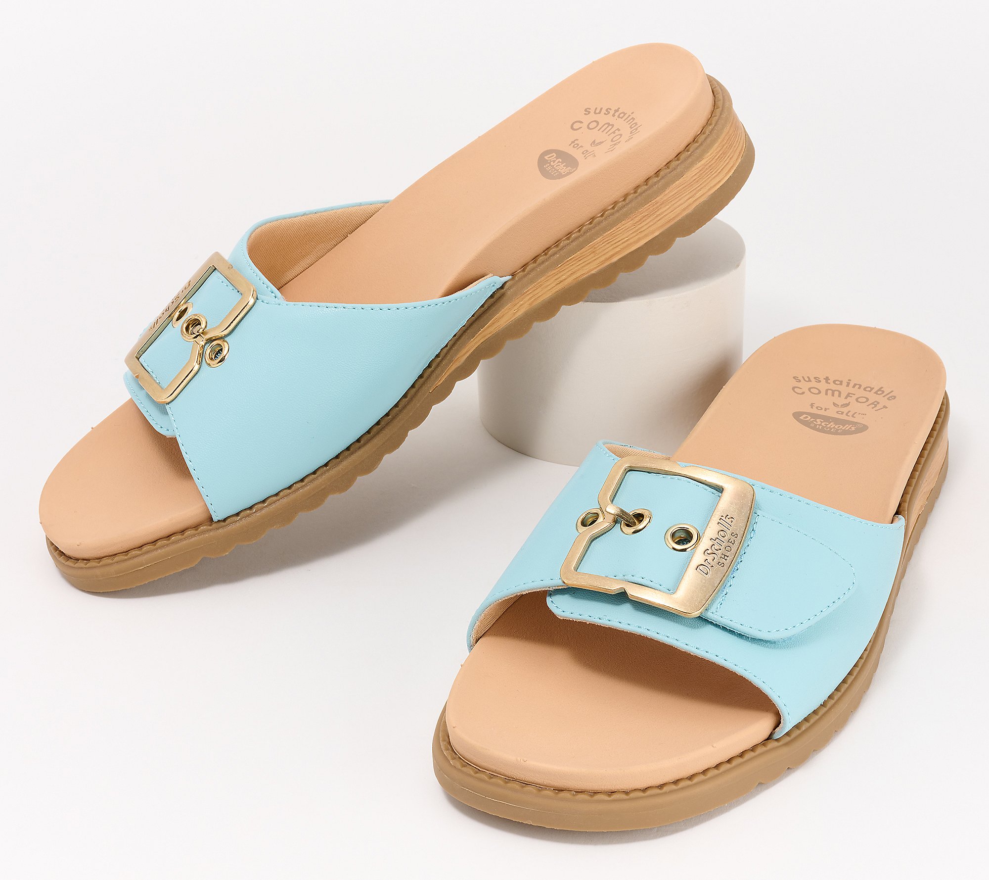 Dr. Scholl's Ballerines Giorgie Pour Femme - Cuir Synthétique Recyclé - Confort Amorti, Semelle Souple - Taille Normal