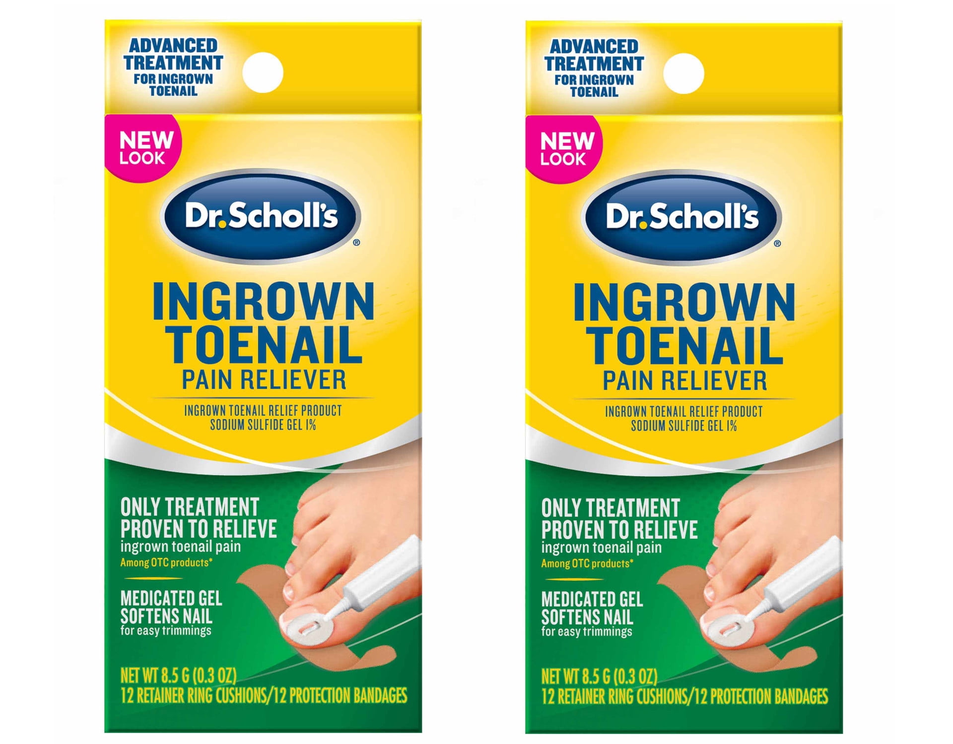 Ingrown Toenail Treatment - Ingrown Toenail Pain Reliever and Softener Kit  for Easy Trimming with Silicone Gel Toe Caps : : Health & Personal  Care