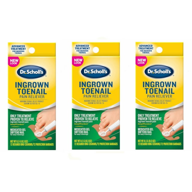 Dr. Scholl's Ingrown Toenail Pain Reliever, 0.3 oz, 3 Pack