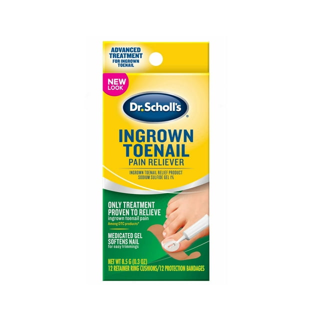 Dr Scholl's Medicated Foot Ingrown Toenail Pain Reliever Gel Kit 0.3oz
