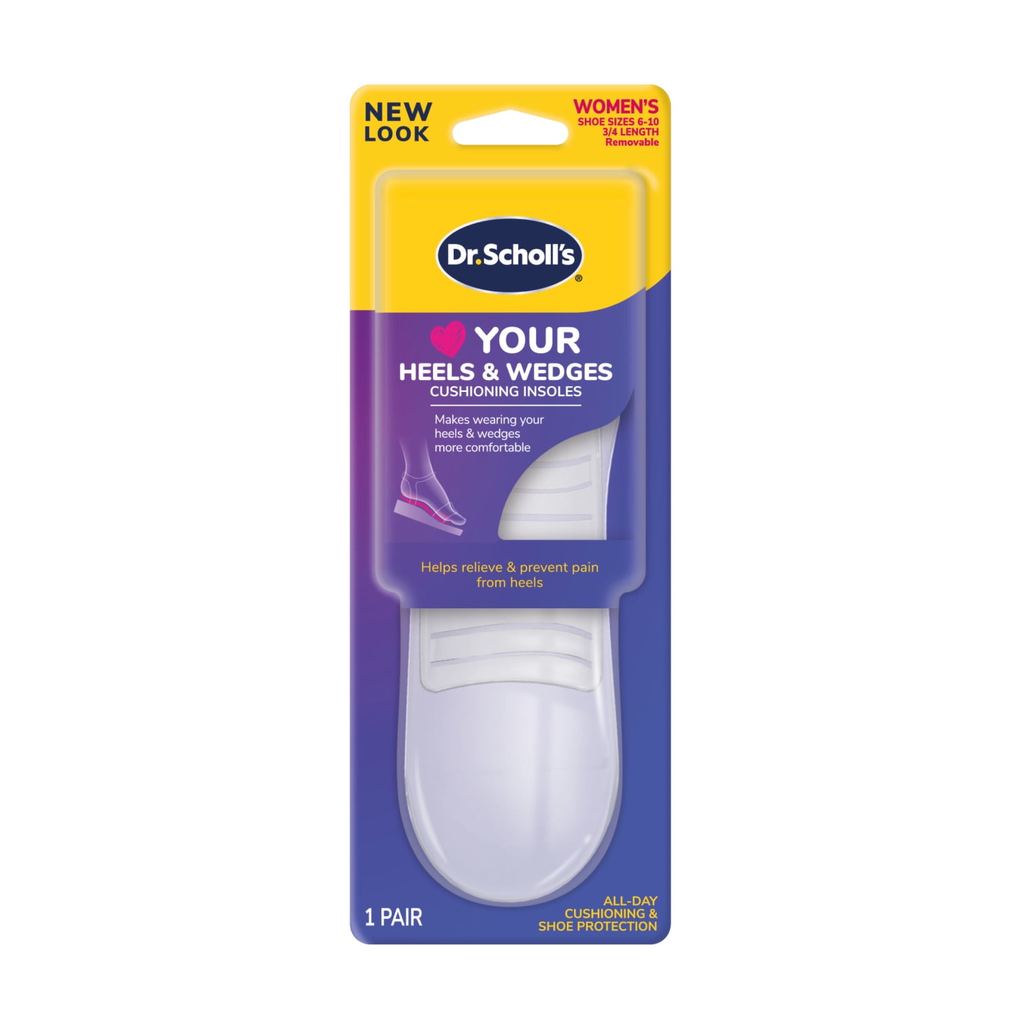 Dr Scholl's Gel Insole For Heels Scholl's Soft Cushioning