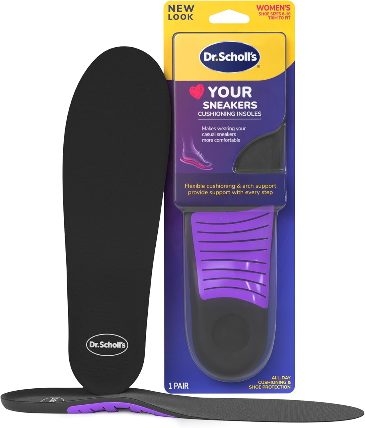 Scholl's® Women's Full Length Insoles for Sneakers, All-day