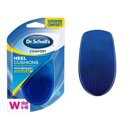 Dr. Scholl's Massaging Gel Advanced Heel Cushions for Women (6-10) Inserts to Relieve Heel Discomfort