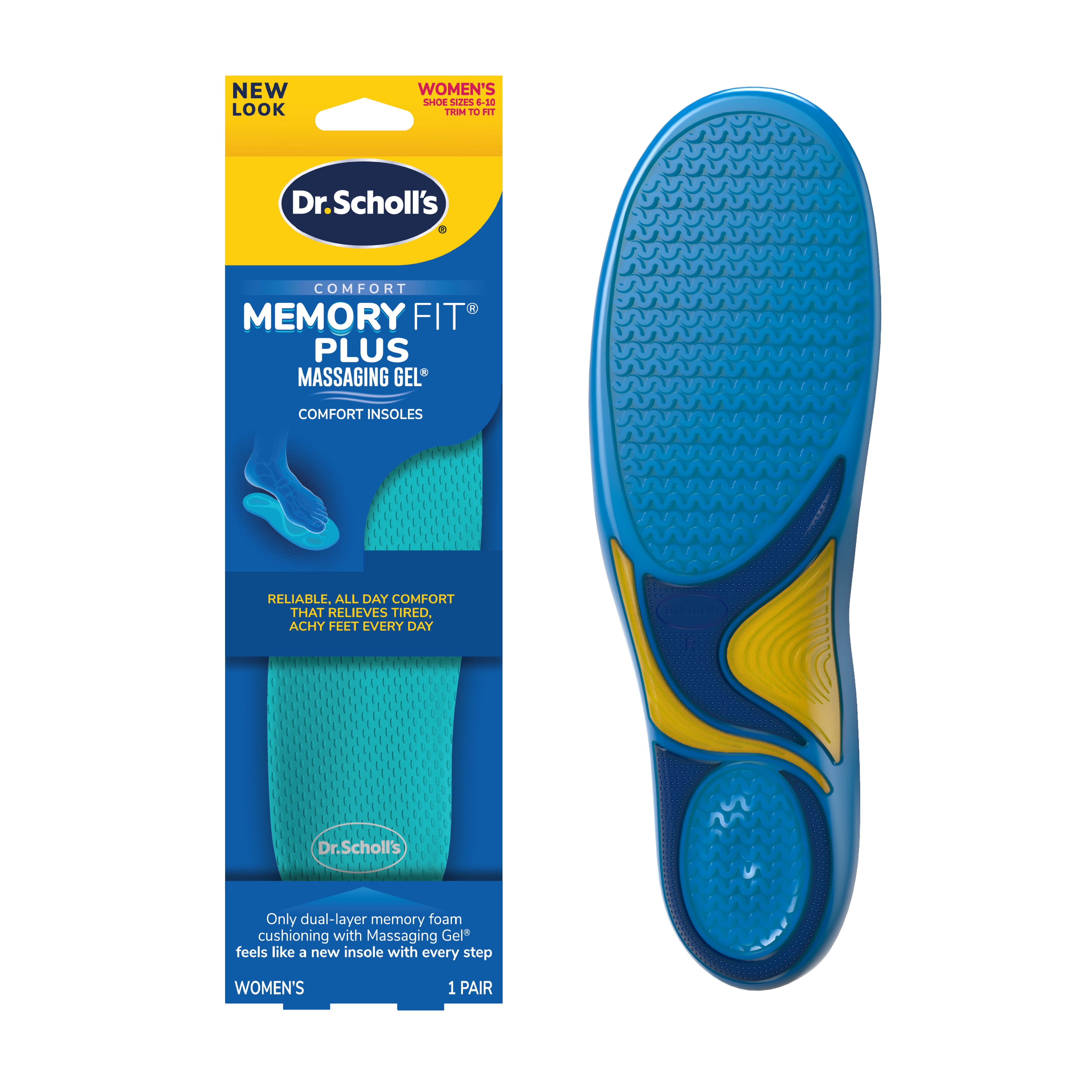 Dr. Scholl's® Memory Fit® Plus Massaging Gel® Comfort Insoles, Memory
