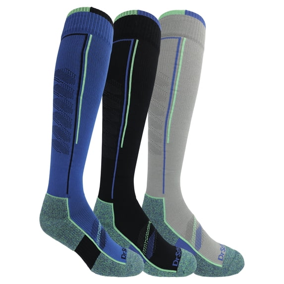 Dr. Scholl’s Men’s 3-Pack Over-the-Calf Energizing Compression Socks