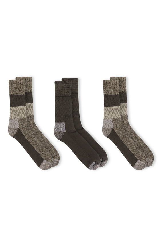 Advanced Relief Blister Guard Casual Chevron Crew Socks, 3-Pack