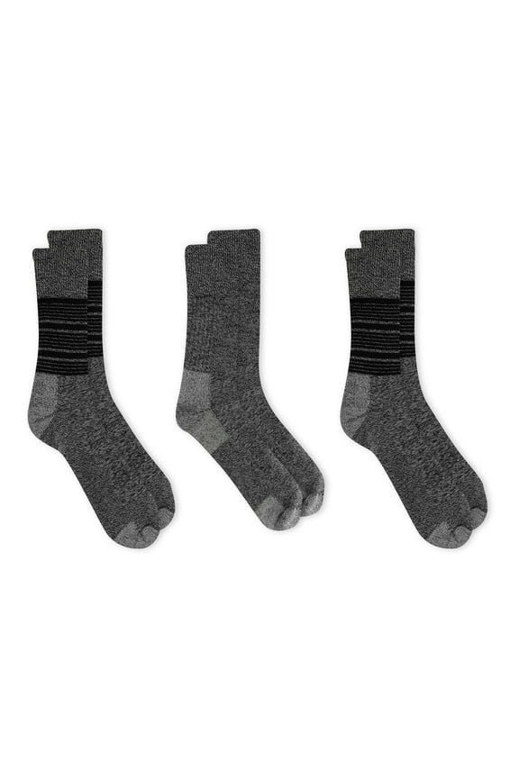 Men's Advanced Relief Blister Guard® Casual Stripe Crew Socks, 3 Pack