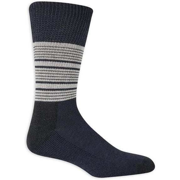 Dr. Scholl's Men's American Lifestyle Collection Blister Guard Multi Stripe Crew Socks 2 Pair DSM22162C2U20010