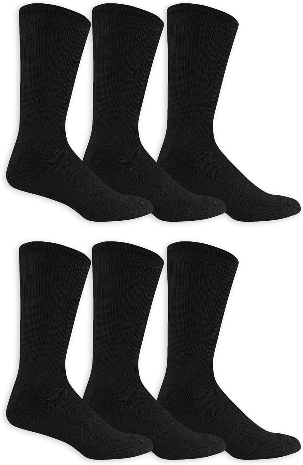 Dr. Scholl's Men's Big and Tall Diabetes and Circulatory Crew Socks 6-Pack