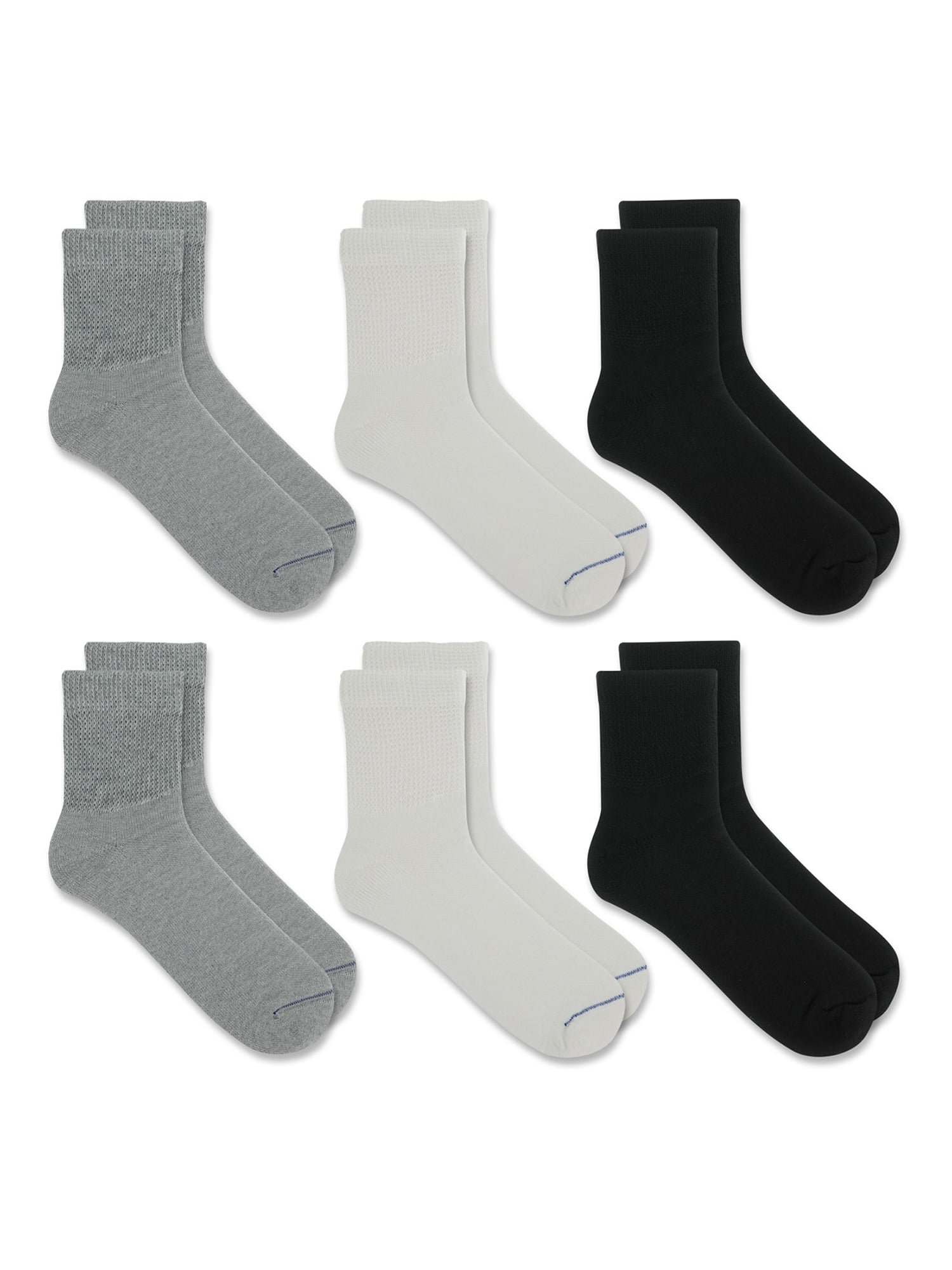 Dr. Scholl's Men's Diabetic Ankle Socks 2-Pack COMFORT & RELIEF MADE IN  USA