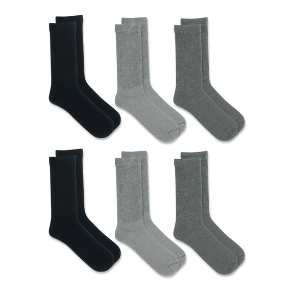Dr. Scholl's Men's Diabetes and Circulatory Crew Socks, 6 Pack