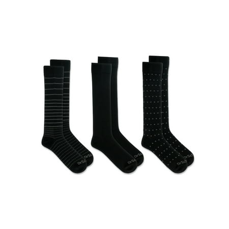 Dr. Scholl's Men's Graduated Compression over the Calf Socks 3 Pack